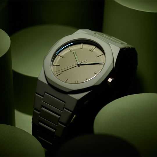 Relógio Masculino Minimalista | Verde Militar