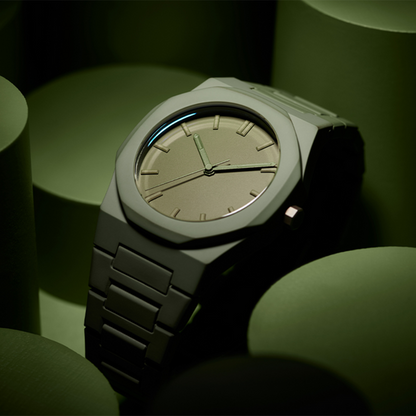 Relógio Masculino Minimalista | Verde Militar
