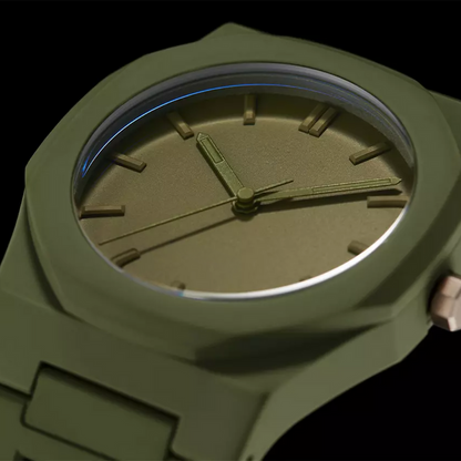 Relógio Masculino Minimalista | Verde Militar