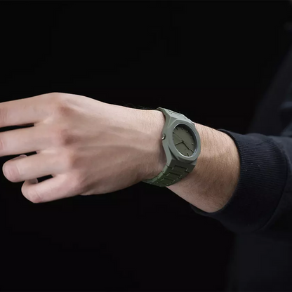 Relógio Masculino Minimalista | Verde Militar