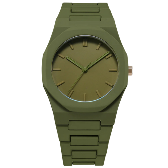 Relógio Masculino Minimalista | Verde Militar