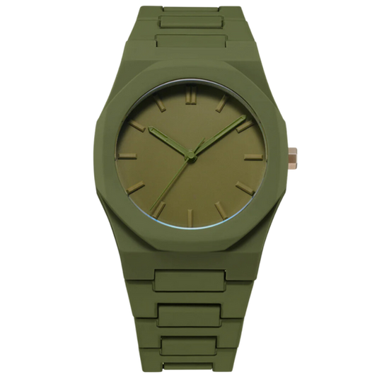 Relógio Masculino Minimalista | Verde Militar