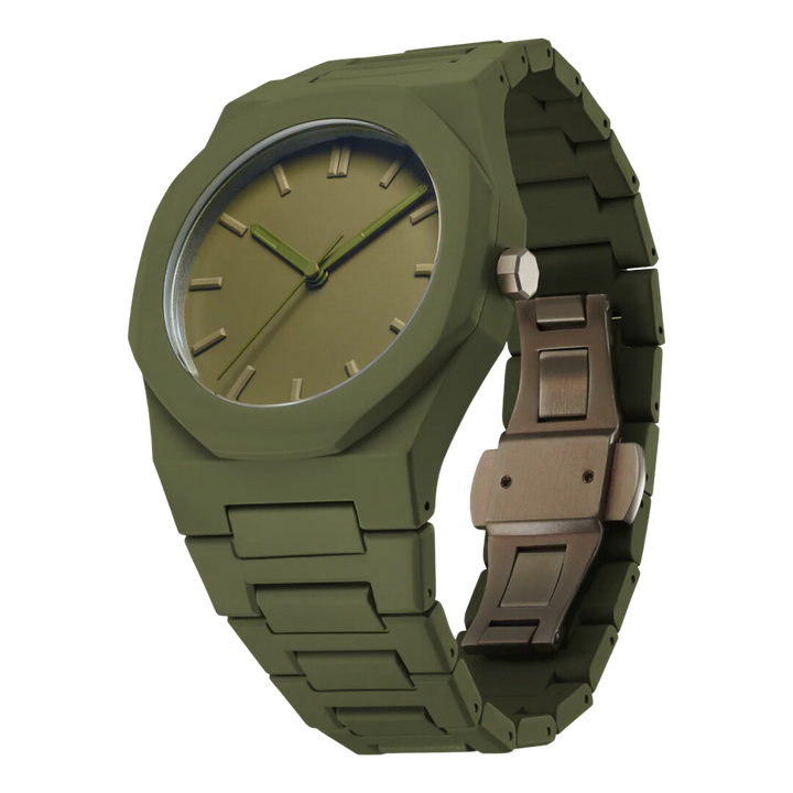 Relógio Masculino Minimalista | Verde Militar