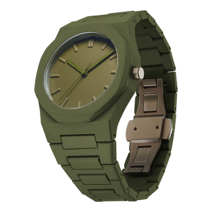 Relógio Masculino Minimalista | Verde Militar